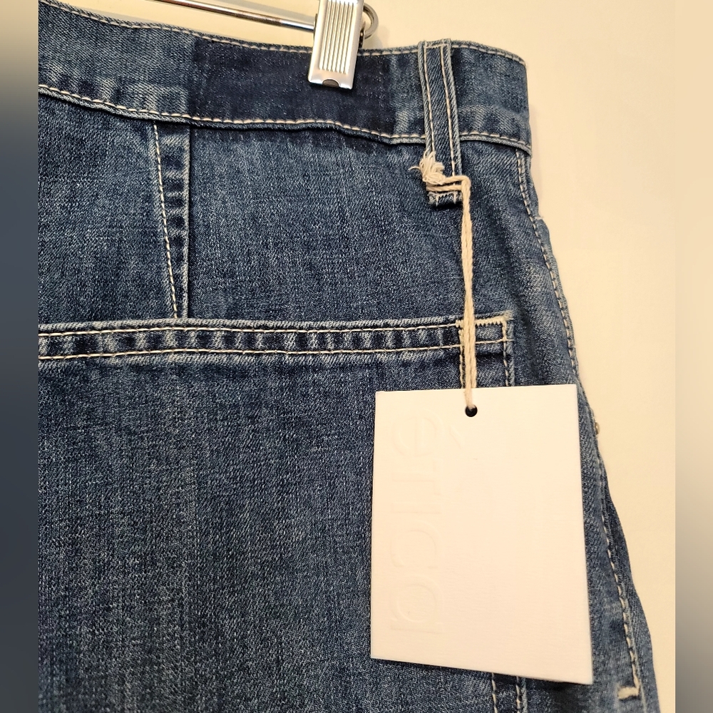 Etica Jeans Womens Sz 31 Blue Iris Relaxed Barrel High Waist Ethically Made NWT - Picture 12 of 15